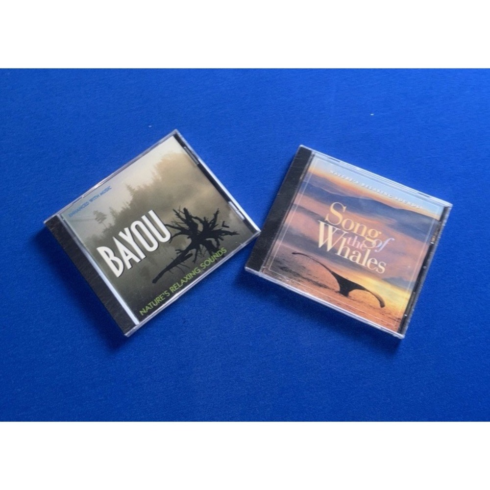 Lot Of 2 CDs Song of Whales & Bayou Nature's Relaxing Sounds USA 1995 Sealed